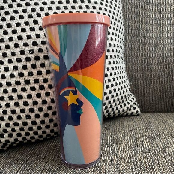Starbucks 2020 Pride Glitter Siren Rainbow Tumbler 24oz - Picture 3 of 7